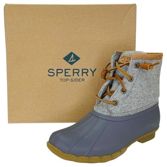 Sperry Saltwater Wool Insulated Womens Ankle Rain Boots Size 5.5M - Picture 1 of 14